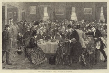 Arrival of the Express Train at York, Ten Minutes for Refreshment